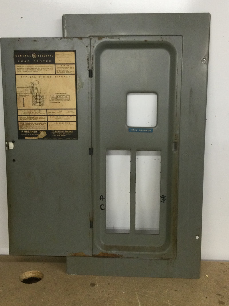 GE General Electric TM1615S/F 28 Space 150 Amp 120/240v 3 Wire Load Center Cover 24" x 12 3/4"