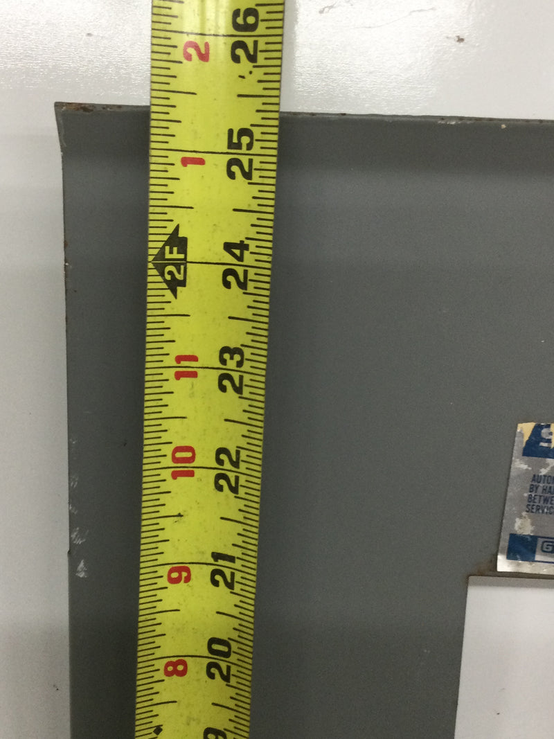 GTE/Sylvania/Zinsco 20 Space 120/240V Dead Front Only 25 3/8" x 14 3/4"