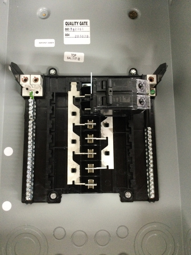 GE TM1210RCU 100 Amp 12-Space 24-Circuit Outdoor Main Breaker Circuit Breaker Panel