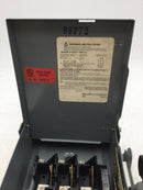 Square D DU321RB 30 Amp 1 Phase 240V Non Fusible GD Safety Switch