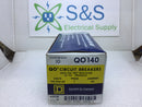 Square D QO140 40 Amp 1 Pole 120/240V Type QO Circuit Breaker - Black Face