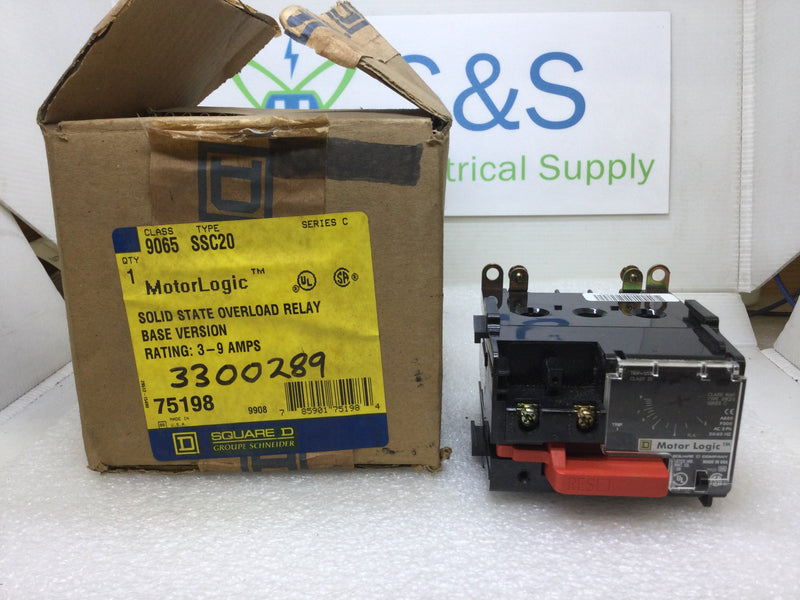 Square D 9065 Type SSC20 Motor Logic Overload Relay Module