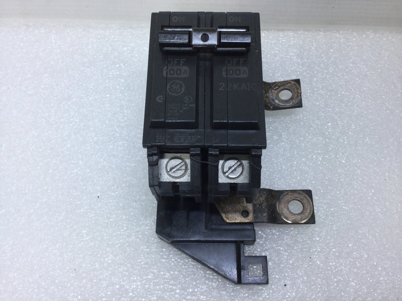 GE General Electric THQMH100 Main Breaker 100 Amp Box-Type Terminals Double-Pole Standard Trip