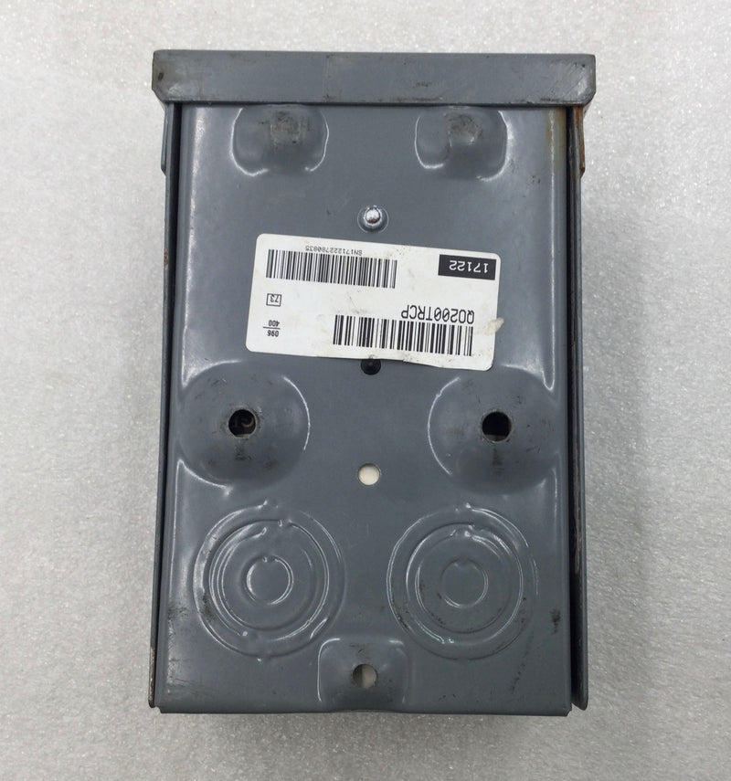 Square D QO200TR 60 Amp 120/240V Nema3R Disconnect Box 6 1/2" x 4 1/2"