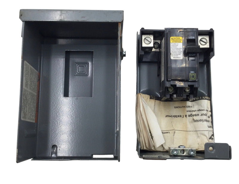 Square D QO200TRCP 60 Amp 120/240V Nema3R Disconnect Box/Switch 6 1/2" x 4 1/2"