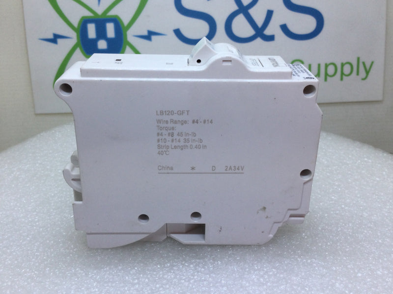 Leviton LB120-GFT 20 Amp 1 Pole 120V GFCI Circuit Breaker