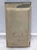 Midwest Electric M-65-F 60 Amp 3 Pole 120/240V Panel Cover 12" x 6 3/4"