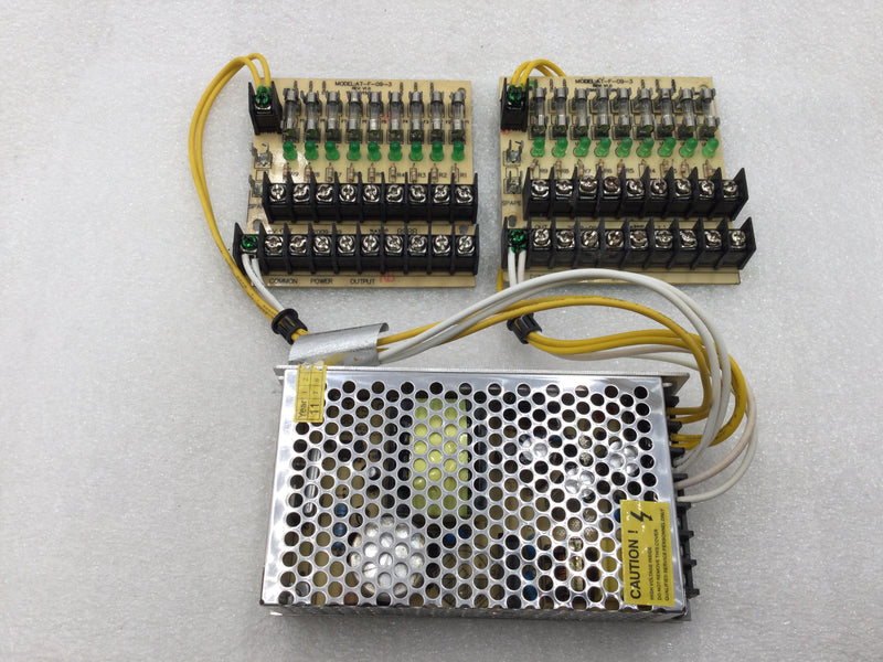 PB10A18DO 18 Channel CCTV Power Supply Distribution Module Guts Only 12 VDC Out