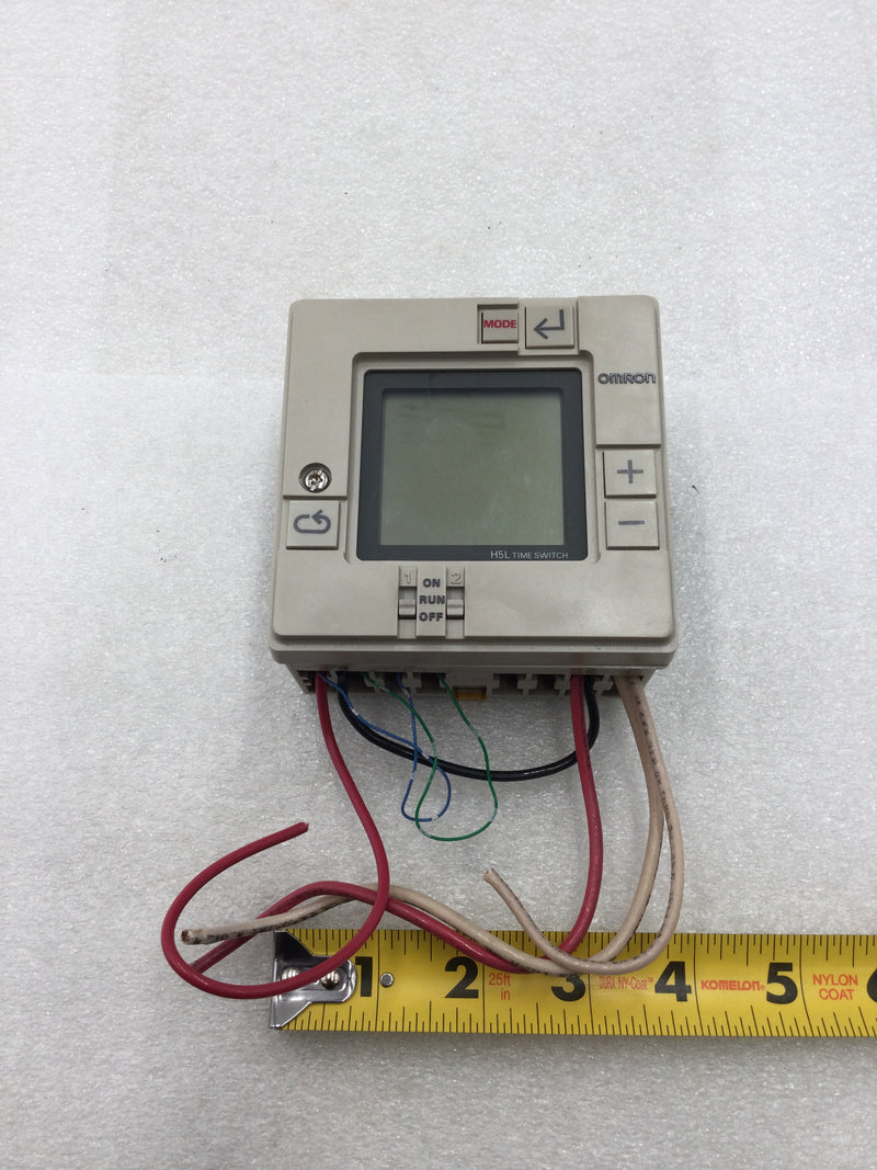 Omron H5L-A 7 Day 24 Hour Digital Time Switch with Time Delay 15 Amp 125/250 VAC