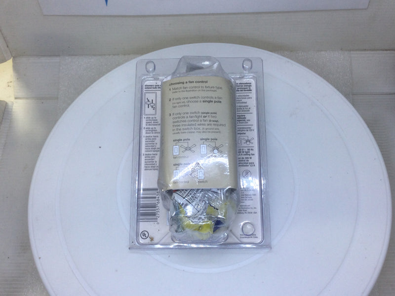 Lutron/Skylark S2-LFSQH-WH Fan Control & Dimmer