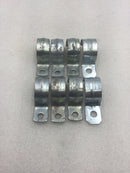 Lot of 8 Mixed Brands 1" 1 Hole Rigid Conduit Strap