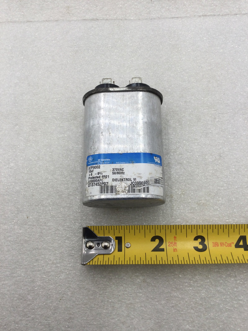 GE General Electric Capacitor 97F9002 10uf +06-06% 370 VAC 50/60Hz D137452P07