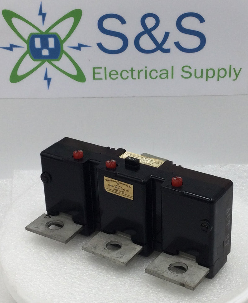 Westinghouse MA3600T 600 Amp 3 Pole Circuit Breaker Amp Trip Unit