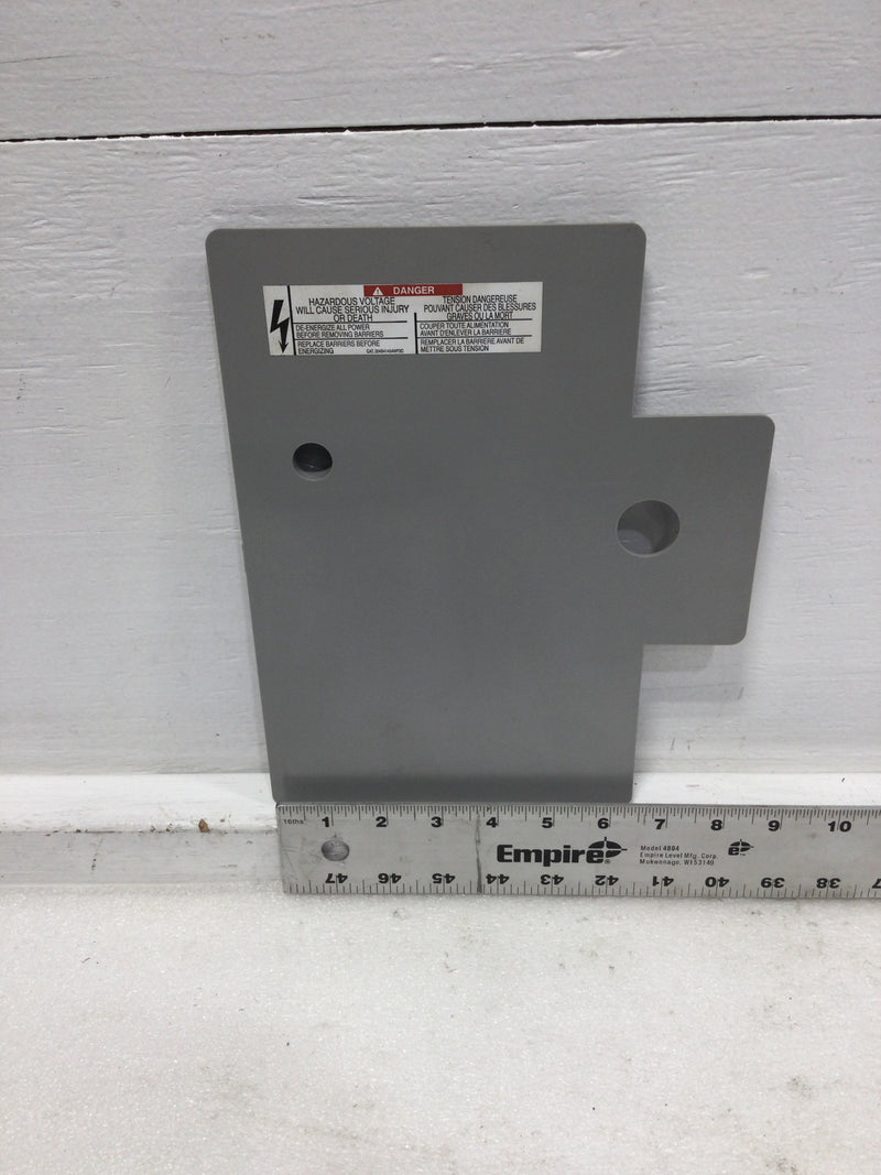 GE 204B4145AWP2C Buss Access Hole Cover for 8000-Line Motor Control Ctr 8"X10.5"