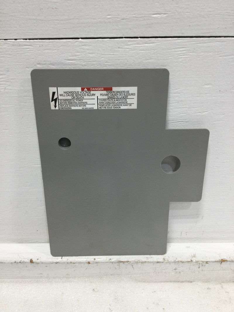 GE 204B4145AWP2C Buss Access Hole Cover for 8000-Line Motor Control Ctr 8"X10.5"