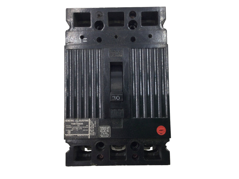GE General Electric TEB132030 30 Amp 3 Pole 240V Circuit Breaker