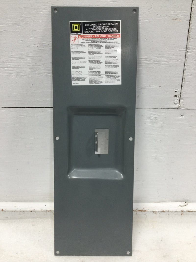 Square D Q22200NS 200 Amp 240V Main Breaker Dead Front 23 1/8" x 7 5/8"