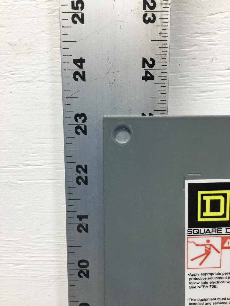 Square D Q22200NS 200 Amp 240V Main Breaker Dead Front 23 1/8" x 7 5/8"