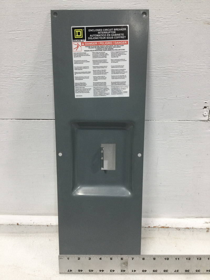 Square D Q22200NS 200 Amp 240V Main Breaker Dead Front 23 1/8" x 7 5/8"