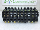 Lot of 10 - Square D QO115 15 Amp 1 Pole 120/240V Circuit Breaker - Yellow Face