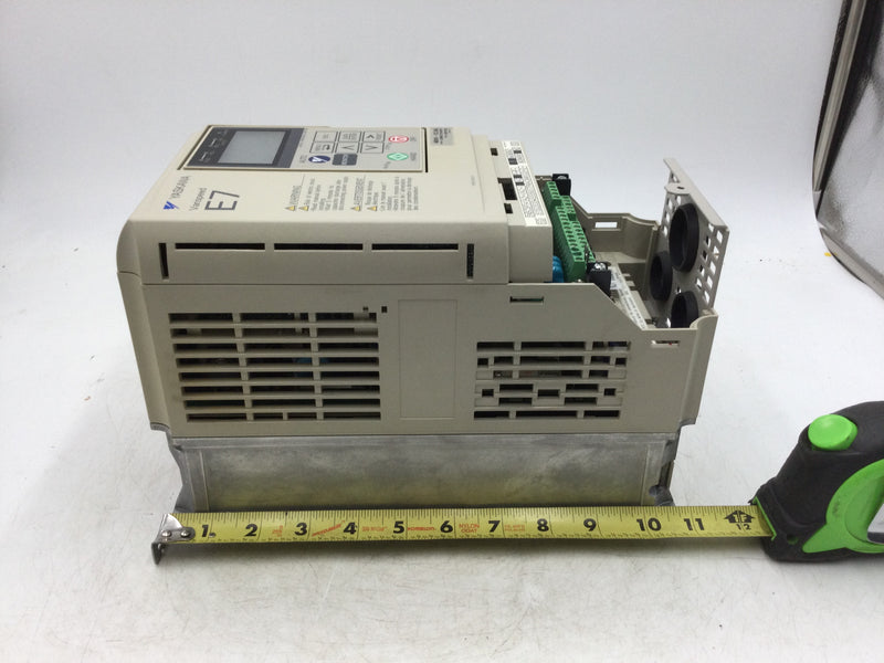 Yaskawa CIMR-E7U45PS E7 AC Drive Monitor Input: 3-Phase 380-480V 50/60Hz 15Amp