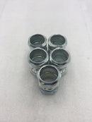 Lot of 5 Thomas & Betts 1 1/4" EMT Conduit Compression Couplings