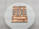 Copper Mounting Feet/Bussing Hardware 1" X 5" Plate x 2 & 1 1/8" X 4 1/8" Bracket x 4