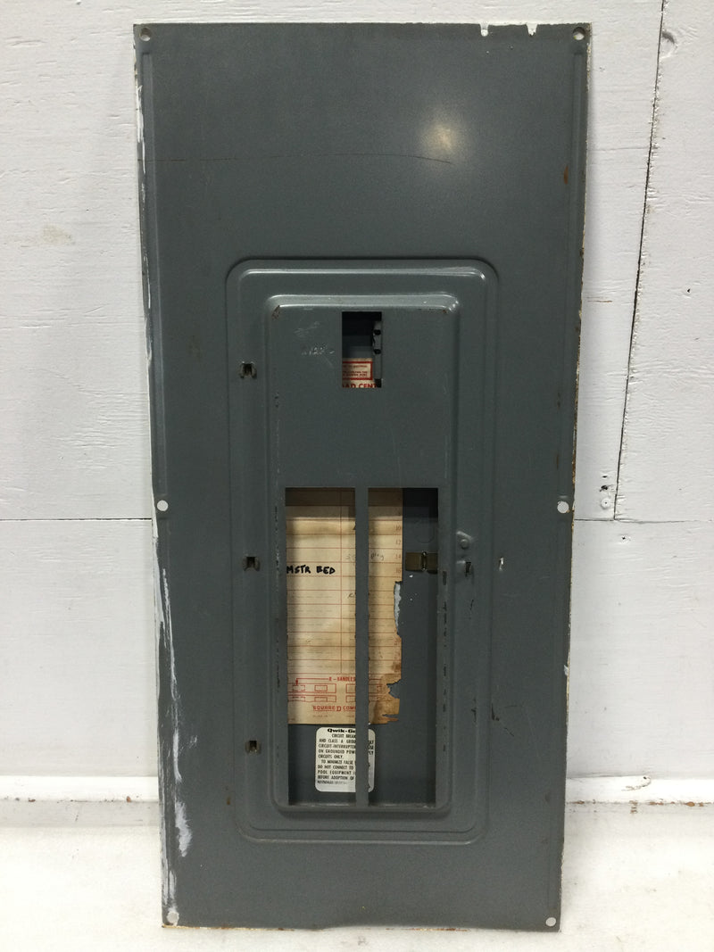 Square D QOC30MW225 225A 30 Space 120/240V Panel Door w/Main 30 1/2" x 14 1/4"