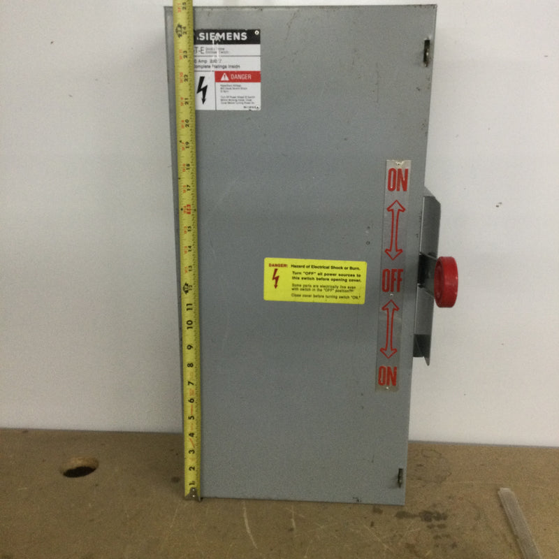 Siemens NF322DTK Non-Fusible Disconnect Switch 60 Amp 240 Volt 3 Pole Nema 1