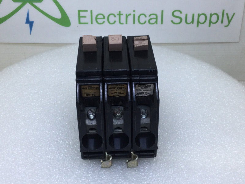 Cutler Hammer CH350 50 Amp 3 Pole 240V Circuit Breaker - Cosmetic Flaw