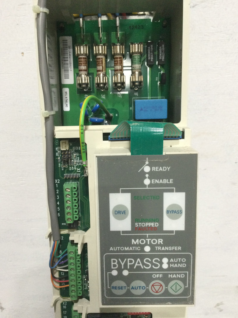 ABB ACH550-VC-023A-4 HVAC Driver 3 PH 48-63HZ 380-480 VAC 23 Amp 47.5" x 5"