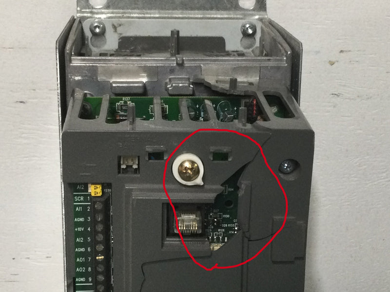 ABB ACH550-VC-023A-4 HVAC Driver 3 PH 48-63HZ 380-480 VAC 23 Amp 47.5" x 5"