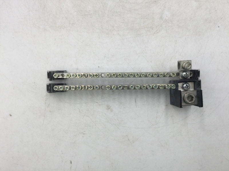 Ilsco N875 20 Position Neutral and Ground Bar Kit w/ Lug Connections