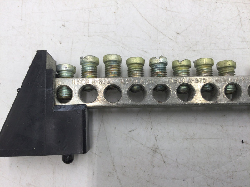 Ilsco N875 20 Position Neutral and Ground Bar Kit w/ Lug Connections