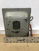 Square D A41351 30 Amp 3 Phase 240 VAC 3 HP Non-Fusible Vintage Safety Switch