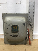 Square D A41351 30 Amp 3 Phase 240 VAC 3 HP Non-Fusible Vintage Safety Switch