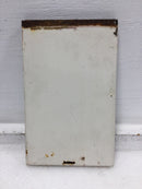 Nema 3R Disconnect Cover Only 10" x 6 3/8"