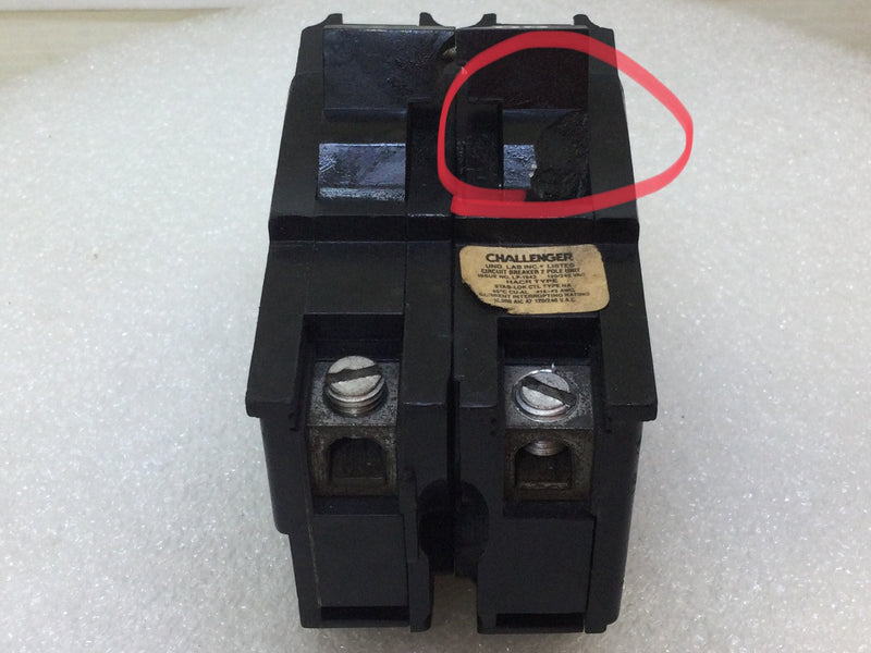 Challenger NA260 60 Amp 2 Pole Stab-Lok NA Circuit Breaker - Cosmetic Flaw