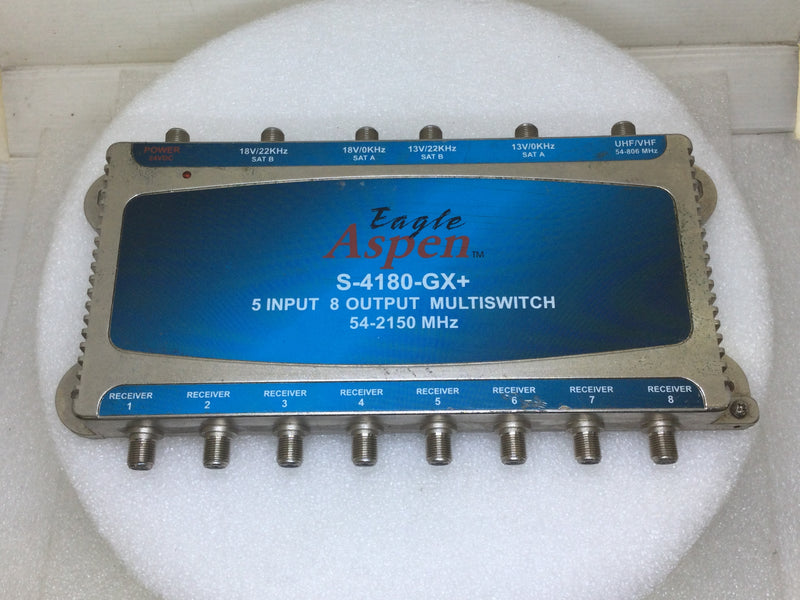 Eagle Aspen S-4180-GX+ Satellite Multi-Switch 5 In/8 Out