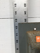 Federal Pacific 104-8S/F 100 Amp 8 Space 120/240V Dead Front 12 5/8" x 8 3/4"