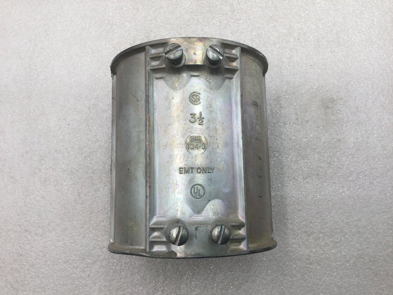 Halex 134-9 3 1/2" EMT Only Conduit Compression Set-Screw Coupling