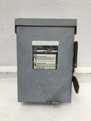 Siemens LNF222R 60 Amp 2 Pole 120/240V Non-Fusible Safety Switch 8 1/4" x 5 3/4"