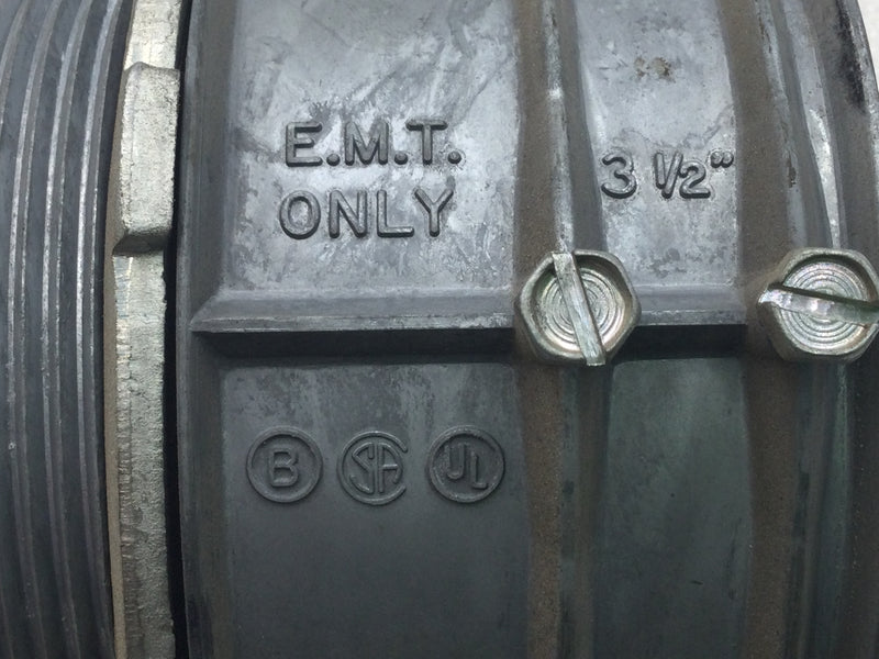 Bridgeport 3 1/2" EMT Only Compression Set-Screw Coupling
