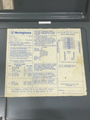 Westinghouse B10-1020CGT 100A 12 Space 120/240V Cover/Door 17 7/8" x 15 1/8"