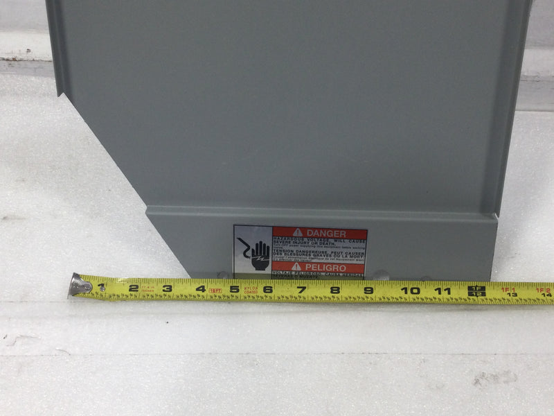 12 Space 120/240V Dead Front w/Main/Cover Only 20 3/4" x 12 3/8"