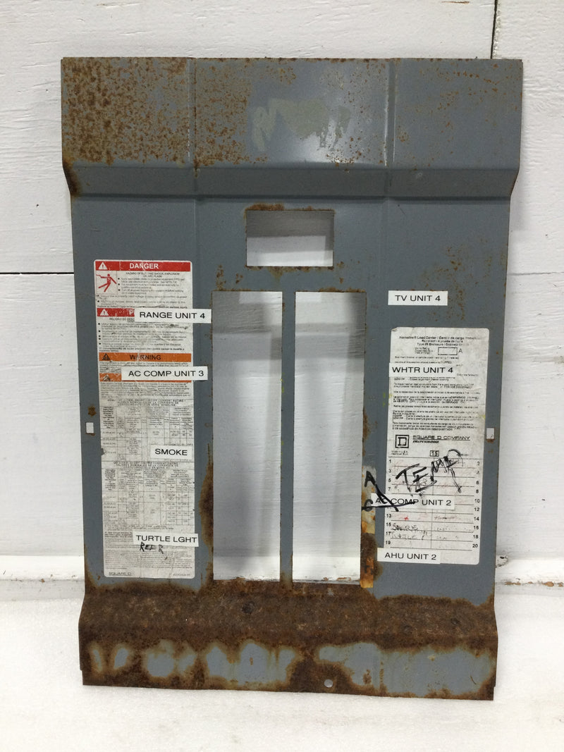 Square D HOM2040M100PRB 100 Amp 20 Space Dead Front w/Main 20 1/2" x 14"