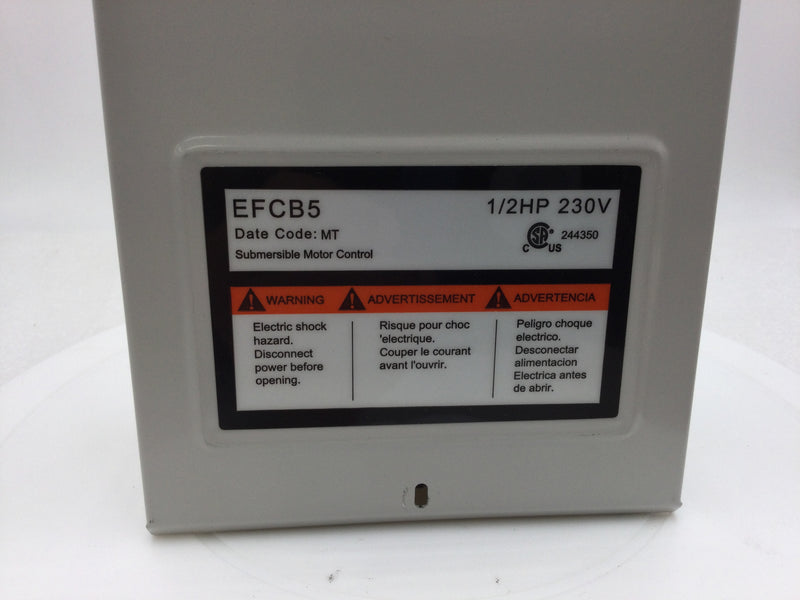 ECO-FLO Products EFCB5 4" Submersible Motor Control CSIR 1/2HP 230V 60Hz 1PH