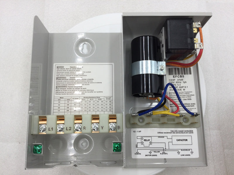 ECO-FLO Products EFCB5 4" Submersible Motor Control CSIR 1/2HP 230V 60Hz 1PH