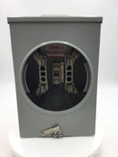 Murray RJ103AXF 125 Amp 1 Phase 3 Wire 4 Jaw 600v Nema 3R Type UAT1 Meter Enclosure