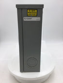 Murray RJ103AXF 125 Amp 1 Phase 3 Wire 4 Jaw 600v Nema 3R Type UAT1 Meter Enclosure